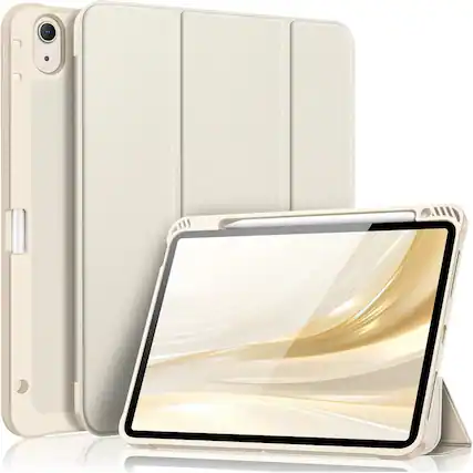 Front. Kitcheniva - Slim Protective Case For iPad Air 11 Inch M3 2025 And M2 2024 TPU Back Cover Starlight - Starlight.