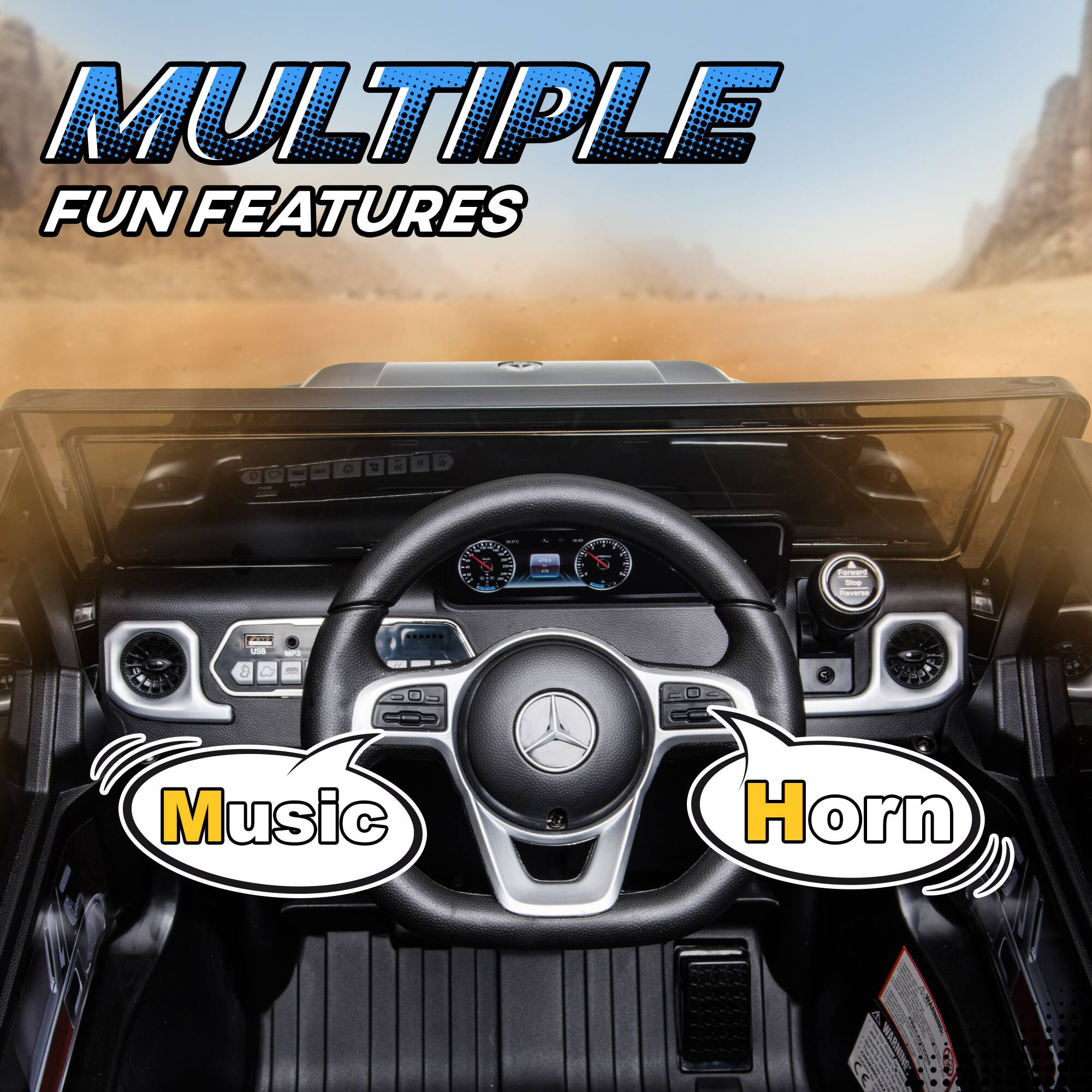 MULTIPLE FUN FEATURES

Music

Horn