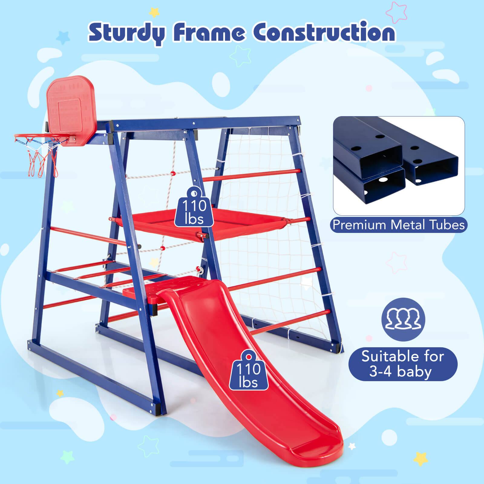 Sturdy Frame Construction

Premium Metal Tubes

110 lbs

110 lbs

Suitable for 3-4 baby