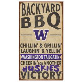 Jardine - Washington Huskies 11'' x 20'' Indoor/Outdoor BBQ Sign - Tan