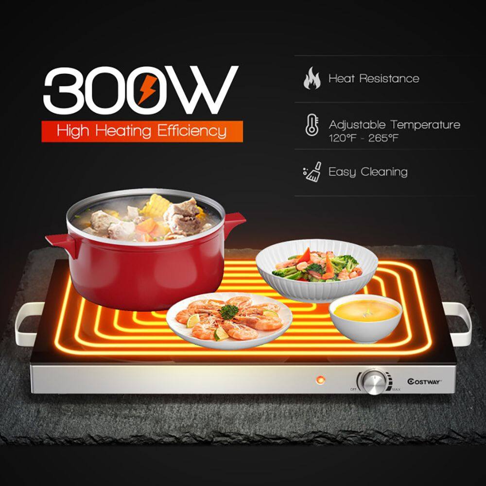 300W High Heating Efficiency  
Heat Resistance  
Adjustable Temperature 120°F - 265°F  
Easy Cleaning  

COSTWAY