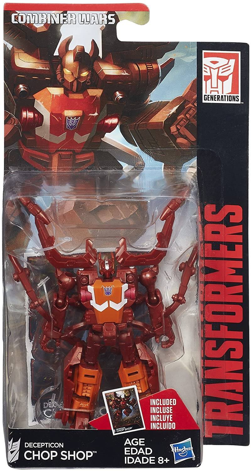 COMBINER WARS  
DECEPTICON CHOP SHOP  
GENERATIONS  

TRANSFORMERS  

INCLUDED  
INCLUYE  
INCLUIDO  

AGE  
EDAD  
IDADE 8+  

Hasbro