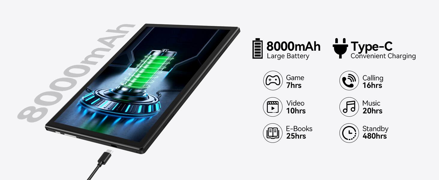 Kimlok Android 13 Tablet 2025 Newest 10 inch Octa Core Tablet