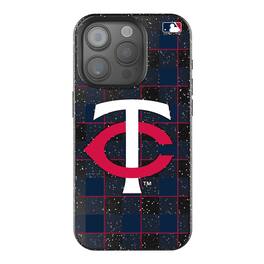 Keyscaper - MLB - Minnesota Twins - Plaid Bling iPhone Case - 14 - Black
