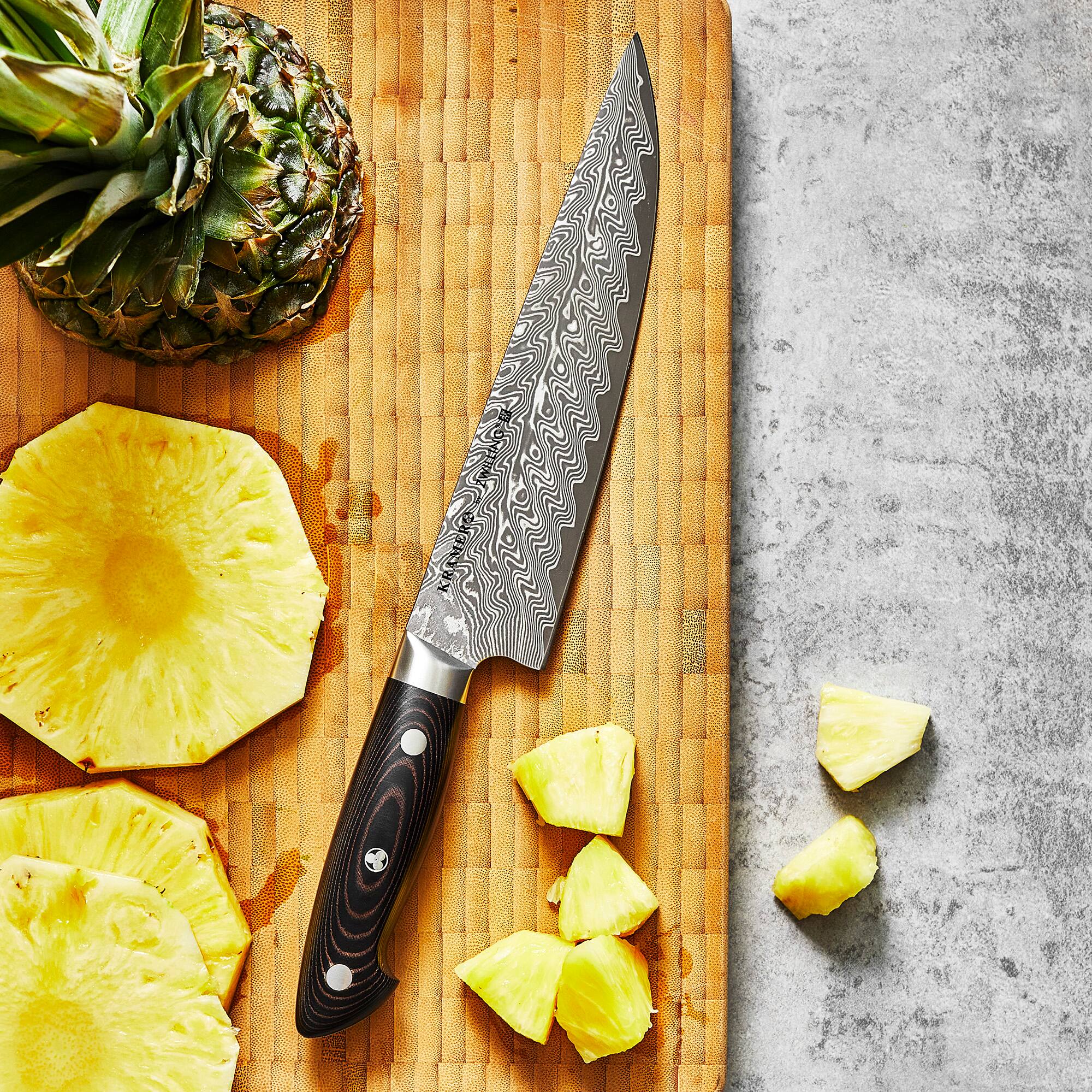 KRAMER by ZWILLING EUROLINE Damascus Collection 8-inch Narrow Chef's Knife - Stainless Steel - Thumbnail 4