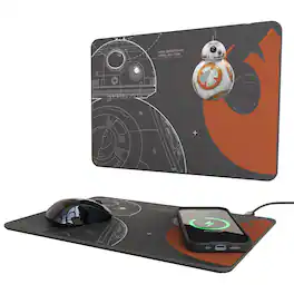 Keyscaper - Star Wars: The Force Awakens FactionTech 15-Watt Wireless Charger and Mouse Pad - BB-8