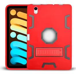 Entronix - Case for iPad Mini 7 (A17 Pro), 8.3" (2024, 7th Gen) - Triple-Layer Heavy Duty Protection - Red