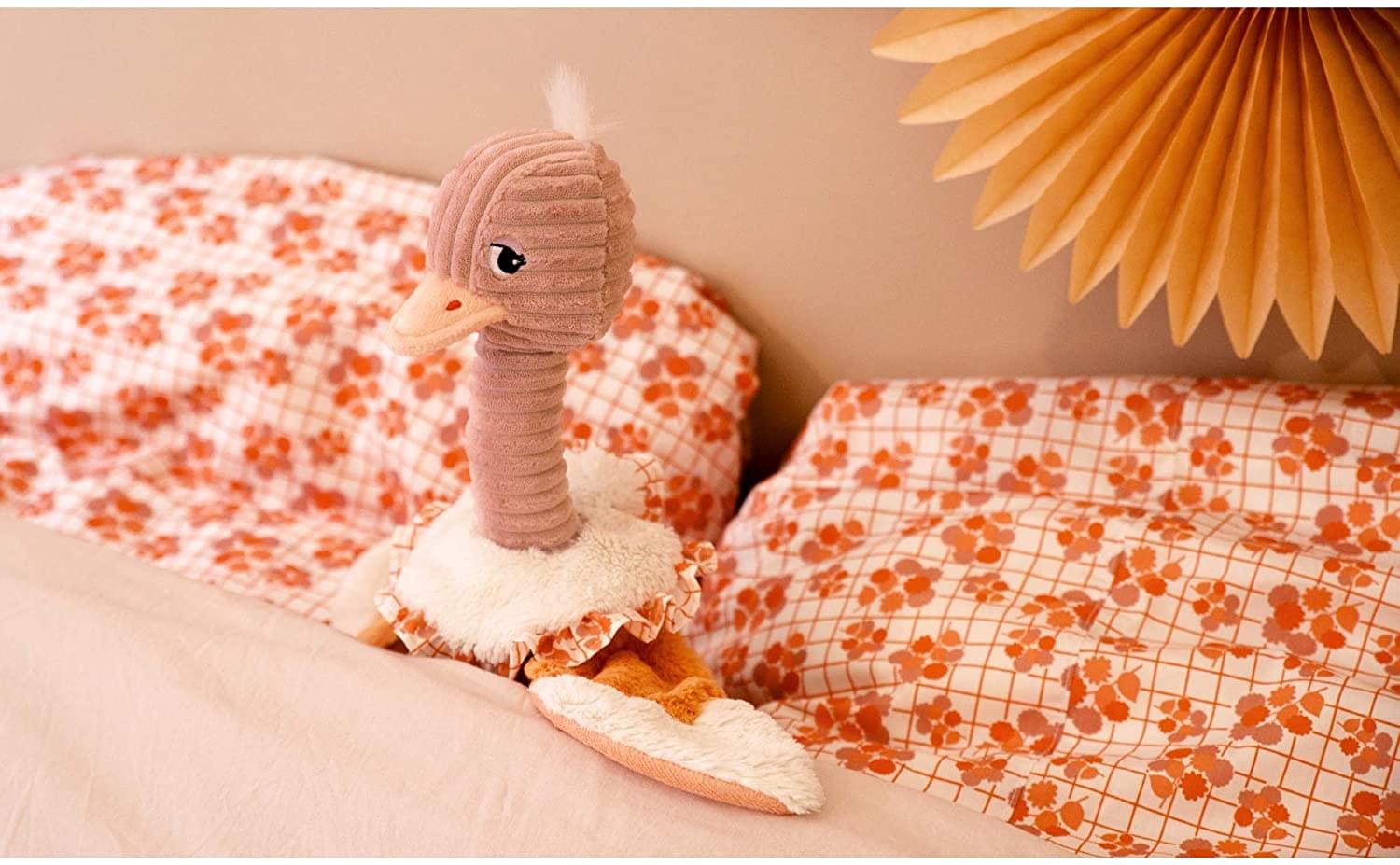 Alt View 10. TriAction Toys - Les Deglingos Orginals Plush Animal | Pomelos the Ostrich - Pink.