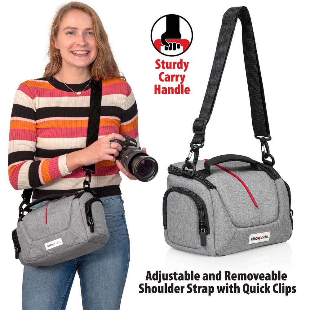 Sturdy Carry Handle

decaphoto

Adjustable and Removable Shoulder Strap with Quick Clips