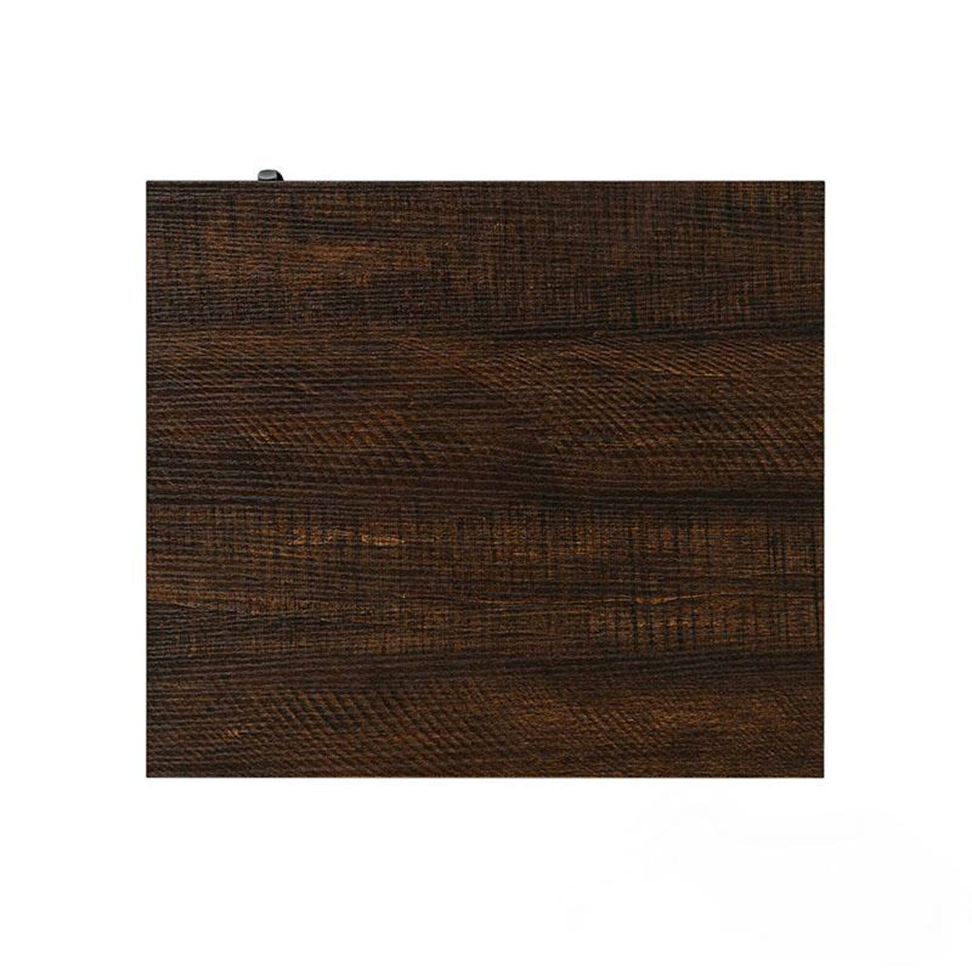 Alt View 8. Boyel Living - Farmhouse Side Storage Cabinet with Open Shelf Two Tone Brown Gray Nightstand or Accent Table - Gray.