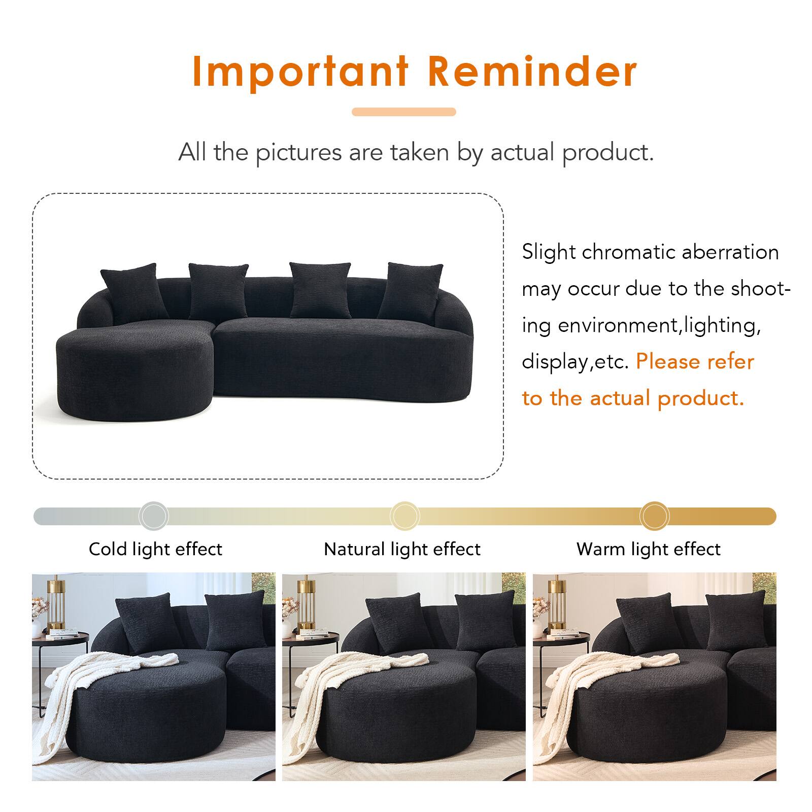 Important Reminder

All the pictures are taken by actual product.

Slight chromatic aberration may occur due to the shooting environment, lighting, display, etc. Please refer to the actual product.

Cold light effect  
Natural light effect  
Warm light effect