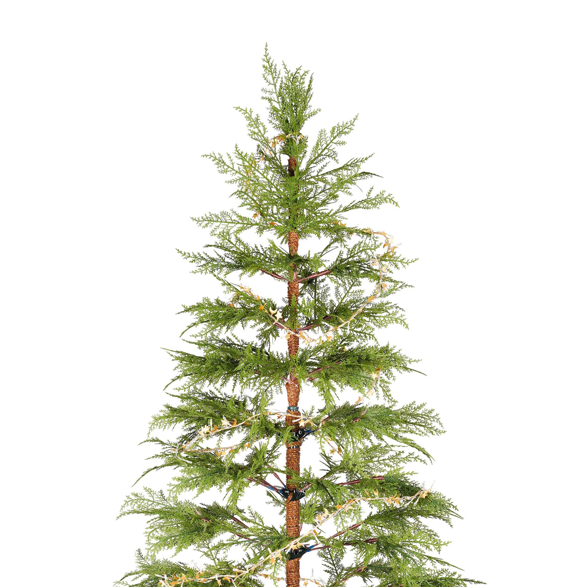 Alt View 6. Tiramisubest - 6 Feet Artificial Full Christmas Tree Includes LED Lights and Metal Stand, 612 Tips Full Tree,Xmas Decoration - Green.