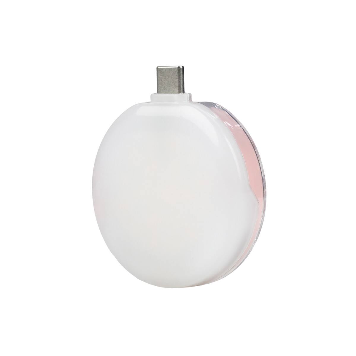 Alt View 7. NANLITE - Nanlite cookie Warm White USB-C Mini Round LED Light, Coral Pink.