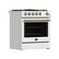 Angle. Forno Appliances - Leonardo 5 Cu. Ft. Freestanding Gas Convection Range with LP Conversion Kit - White.