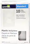 Plastic Wallplates
Plaques en Plastique
Placas de pared de Plástico
WHITE BLANC BLANCO
Standard
Pack 10 Units Unidades
size: standard
Taille: standard
Tamaño: estándar
LEVITON®
88003-WMP