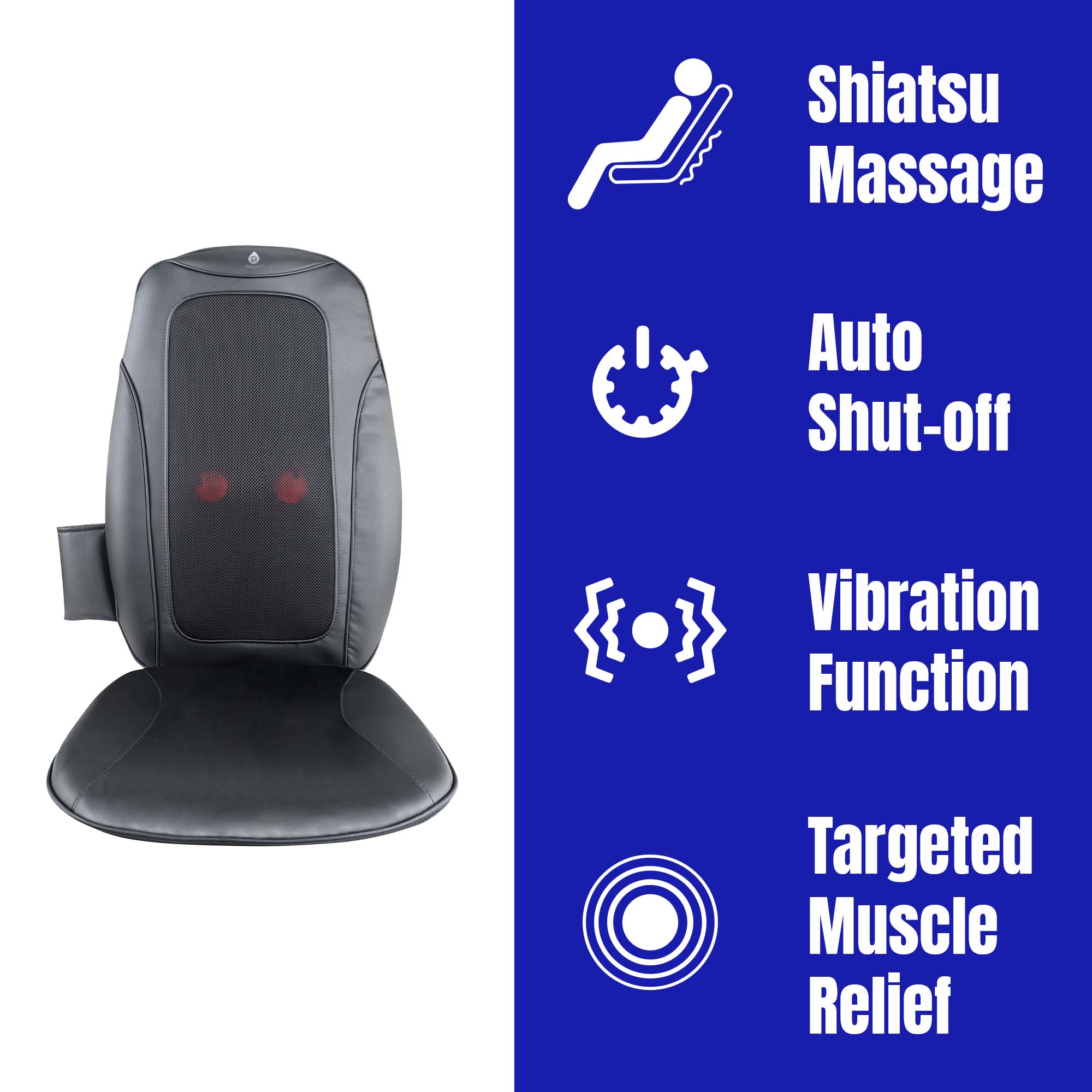 Shiatsu Massage, Auto Shut-off, Vibration Function, Targeted Muscle Relief