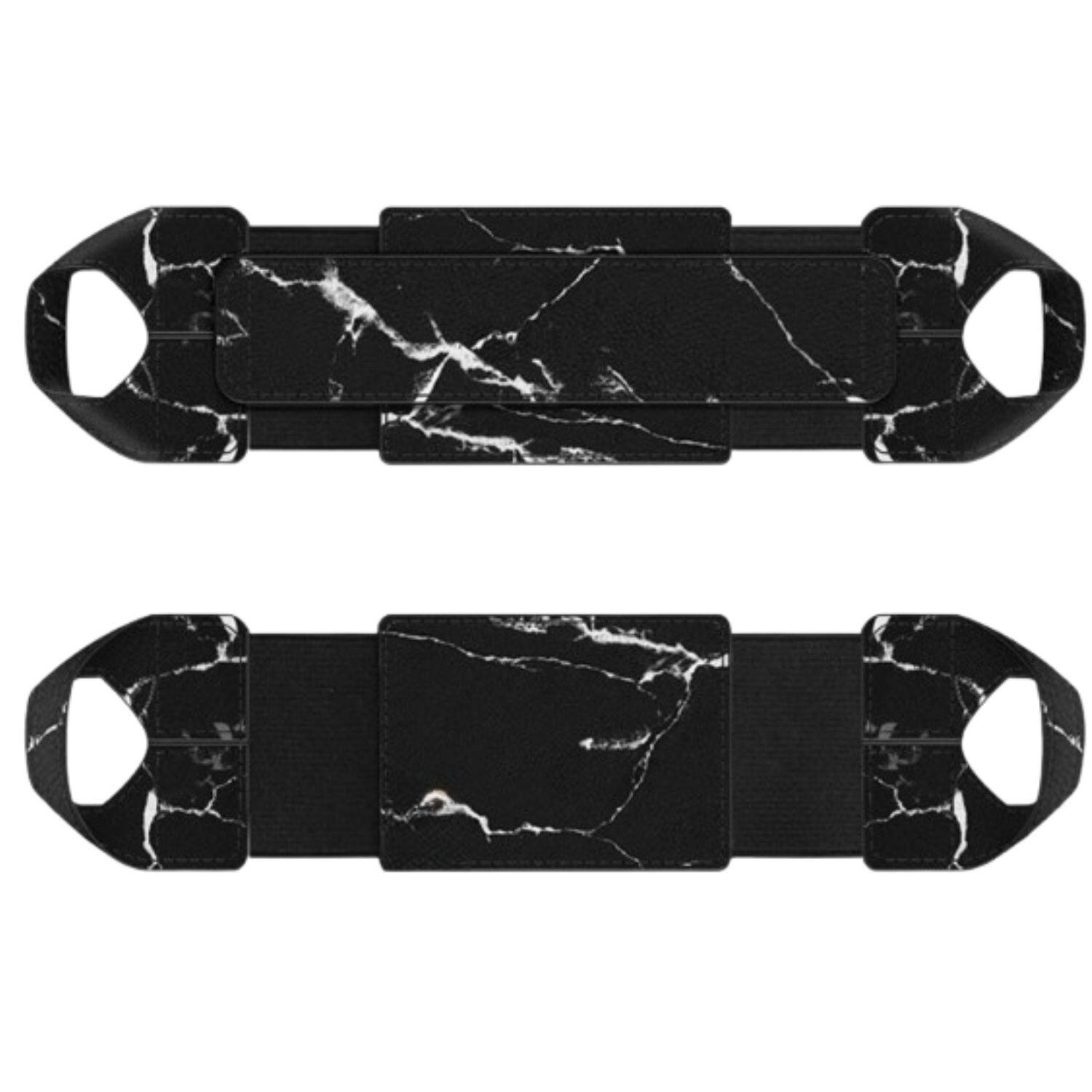 Front. Stock Preferred - PU Leather Tablet Hand Strap Holder Swivel Handle Grip for All 9-10 Inch Tablets Black - Black.