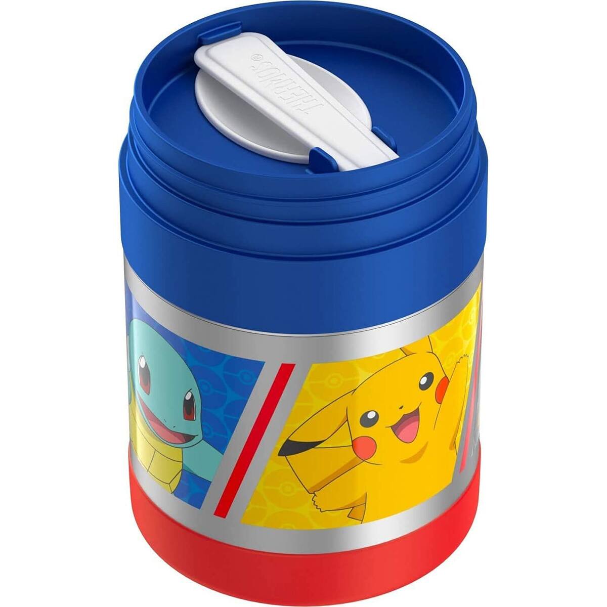 Alt View 3. Thermos - Thermos 10 oz. Kids Funtainer Stainless Steel Food Jar w/ Spoon - Pokemon - Pokemon.