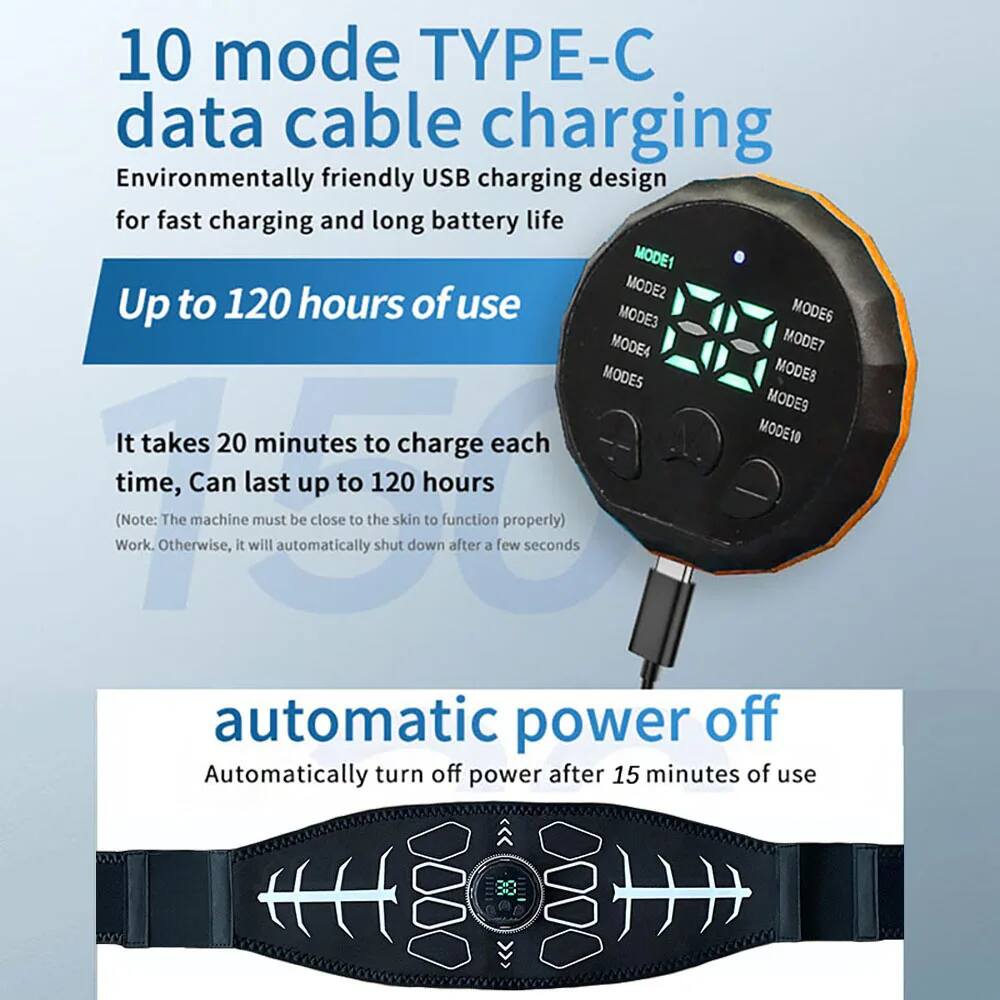 10 mode TYPE-C data cable charging  
Environmentally friendly USB charging design for fast charging and long battery life  
Up to 120 hours of use  

It takes 20 minutes to charge each time, Can last up to 120 hours  
(Note: The machine must be close to the skin to function properly)  
Work. Otherwise, it will automatically shut down after a few seconds  

automatic power off  
Automatically turn off power after 15 minutes of use