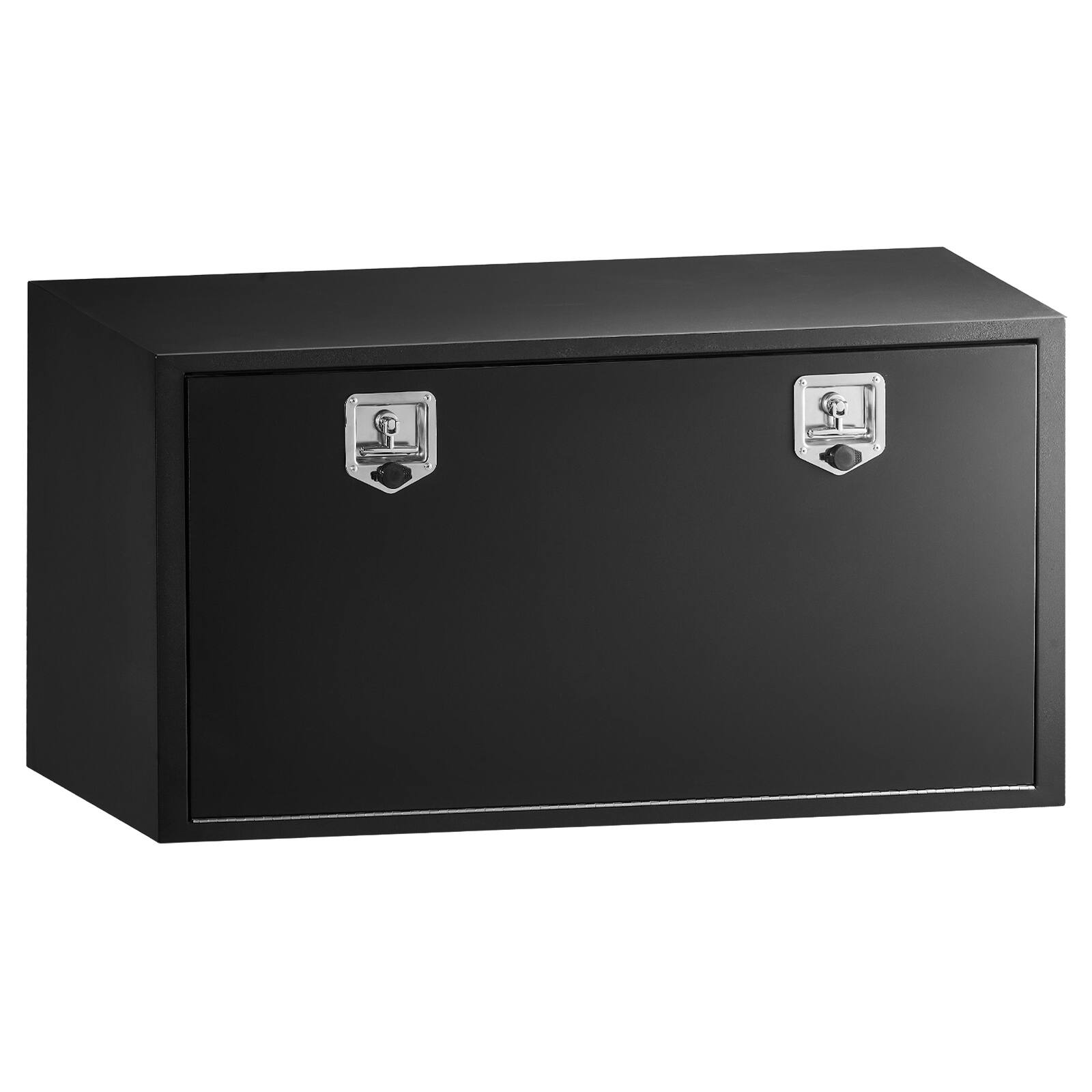 Alt View 5. VEVOR - Underbody Truck Tool Box, 48 x 24 x 24 Inch Heavy Duty Steel Trailer Storage Box with Lock & Keys, Waterproof Trailer - Black.
