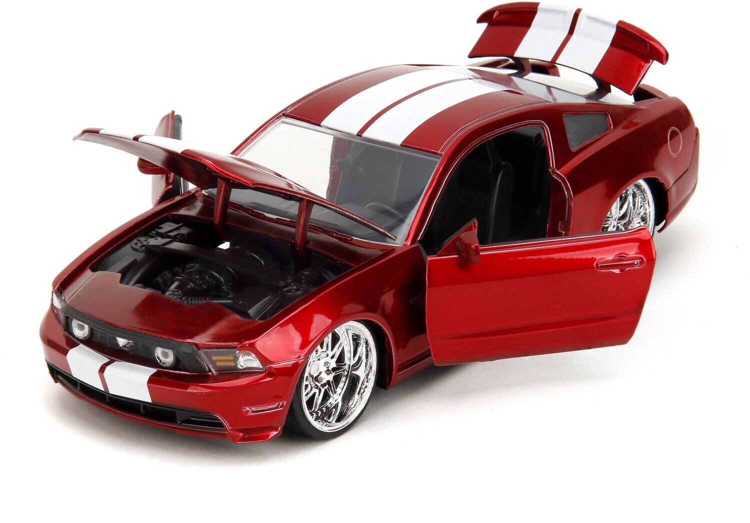 Alt View 2. Jada Toys - Big Time Muscle - 1:24 2010 Ford Mustang Die-Cast Car   - COLLECTIBLES - Multicolor.