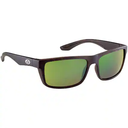 Front. Flying Fisherman - Flying Fisherman Streamer Polarized Sunglasses - Tortoise/Amber Green Mirror - Tortoise/Amber Green Mirror.