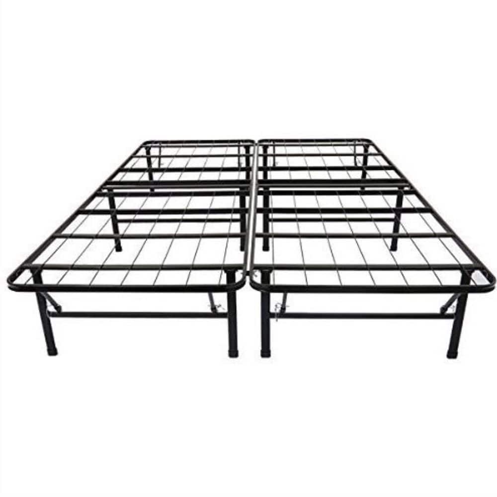 Hivvago - Queen size Metal Platform Bed Frame - Black