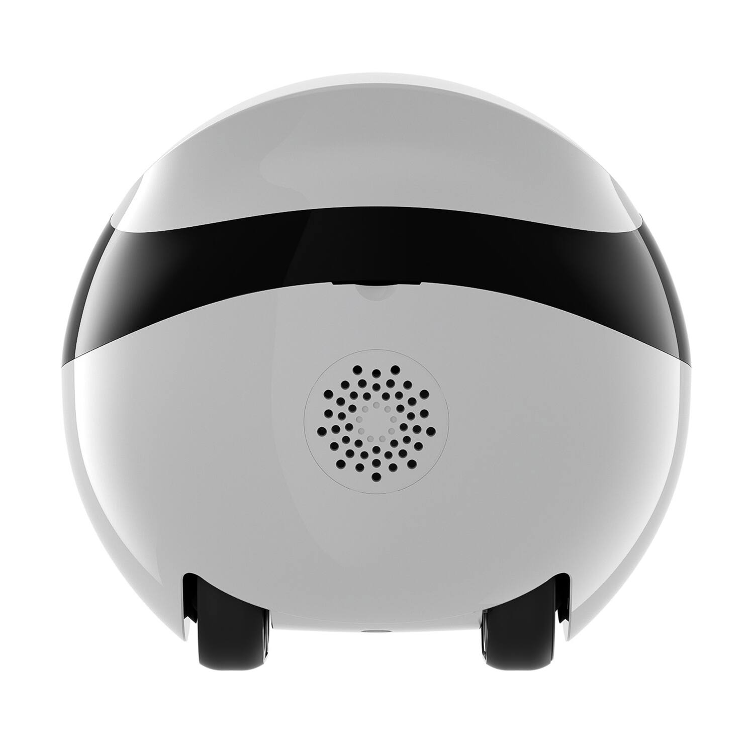 Left. Enabot - EBO Air 2 Whole-Home Mobile Robot 2K Ultra HD Camera, Remote Monitoring and Control - Dove White.