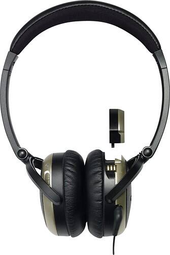 Front Standard. Phiaton - Noise-Canceling Over-the-Ear Headphones - Black/Gold.