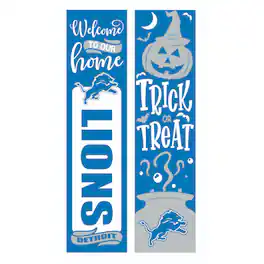 Evergreen Enterprises - Detroit Lions 47" Double Sided Halloween Leaner Fan Sign - Multicolor