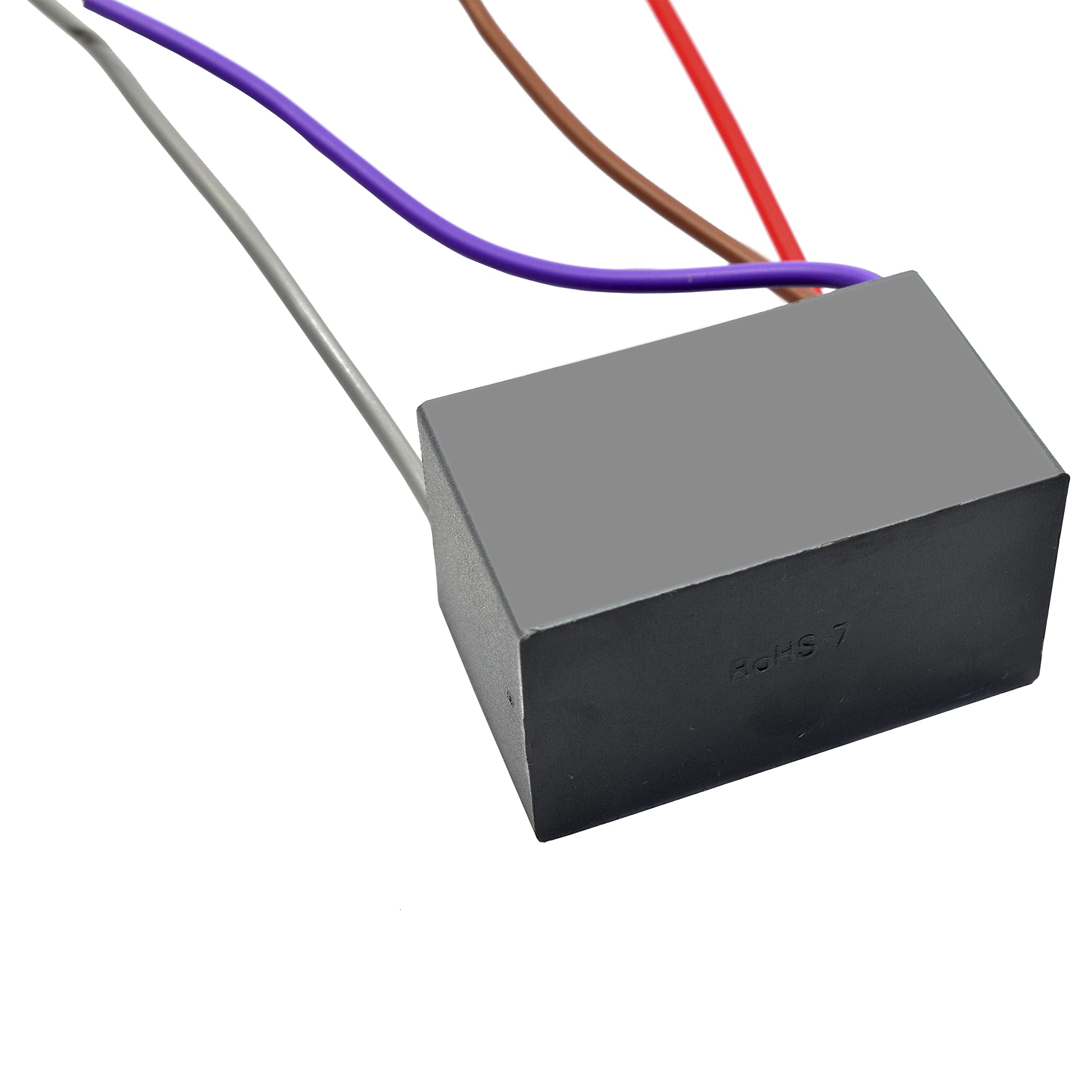 Alt View 3. HQRP - Ceiling Fan Capacitor CBB61 3.7 + 4 + 5.5 uF 4-Wire UL Listed Replacement for Hampton Bay.