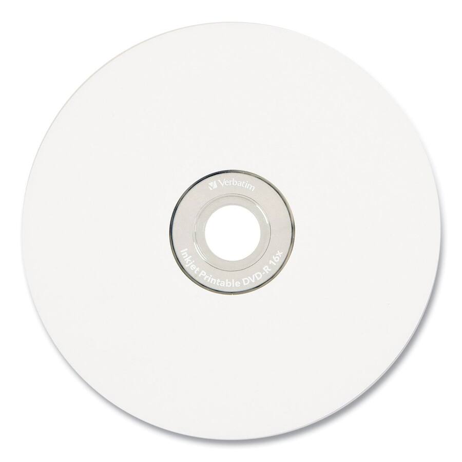 Injet Dvd R Verbatim DVD R 4.7GB 16X Branded Inkjet 50pk Spindle White 95137 - Best Buy