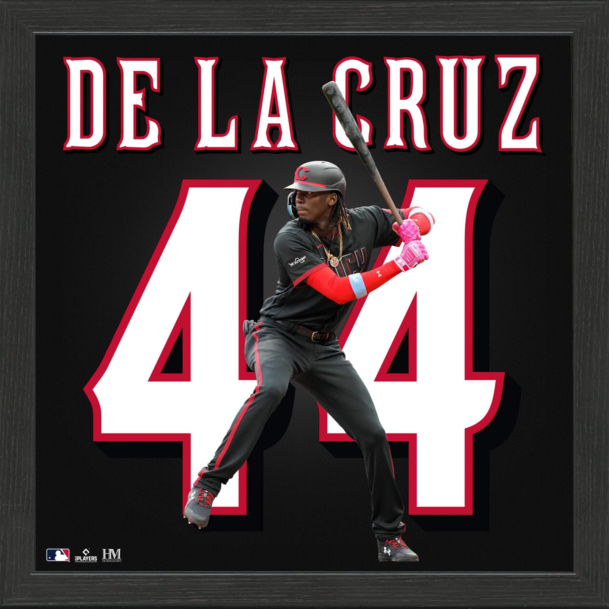"Highland Mint - Elly De La Cruz Cincinnati Reds 13"" x 13"" Impact Jersey Frame - Multicolor" price history on PriceWatchPro