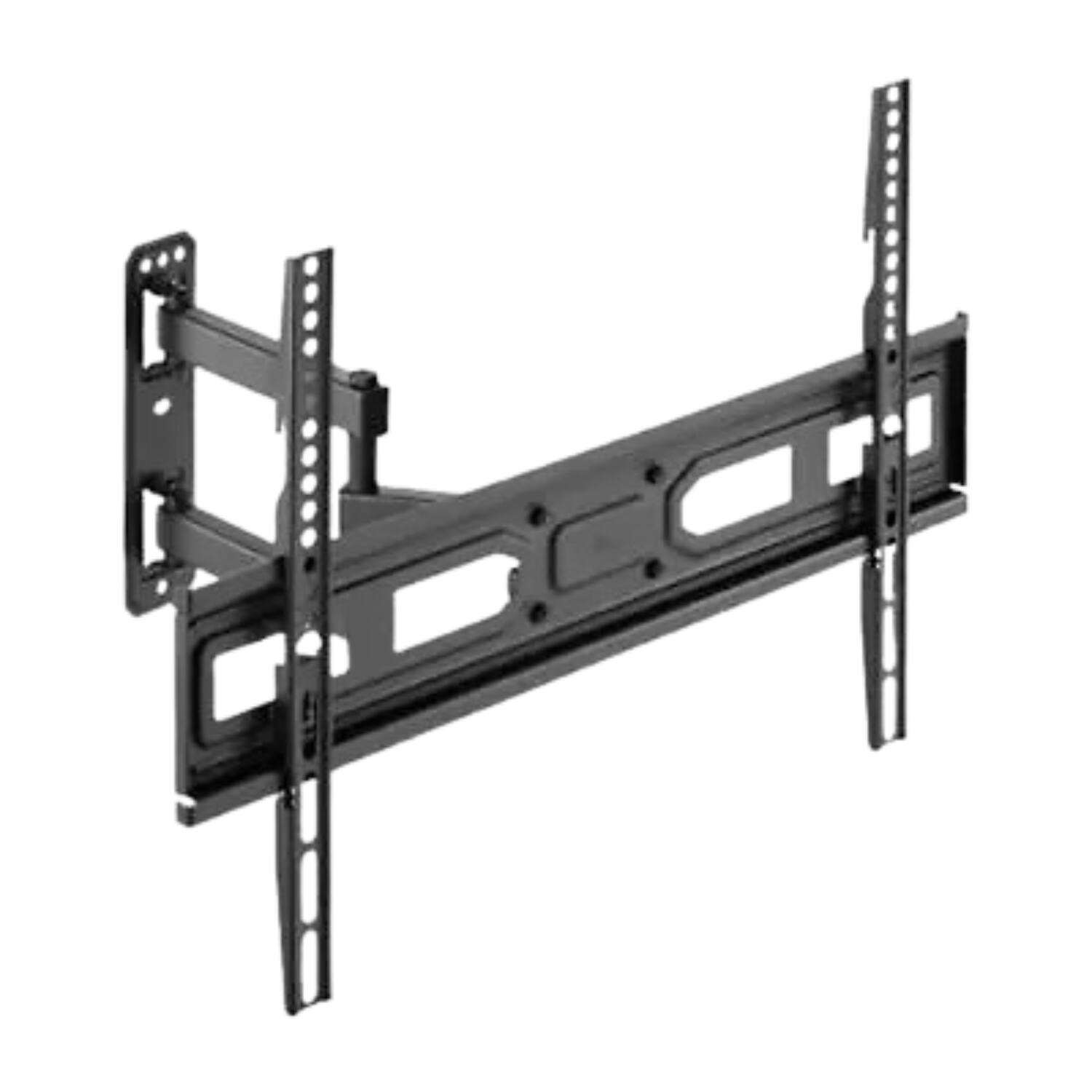 Front. Stock Preferred - Full Motion TV Wall Mount Bracket Swivel and Tilt for 37"–70" TVs up to 77 lbs - Black.