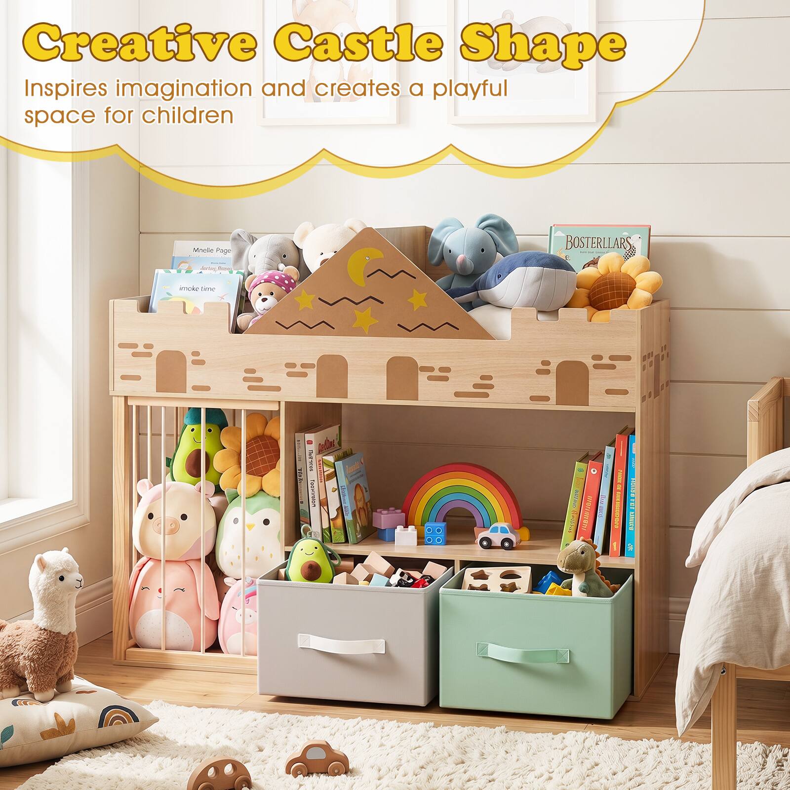 Creative Castle Shape  
Inspires imagination and creates a playful space for children