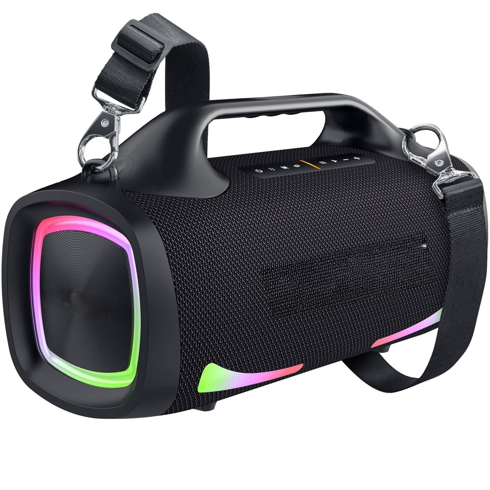 Cedar Assembly - 110w Peak 100w Booming Sound Speakers Wireless Dual Pairing Xbass 5 3 24000mah Power Portable Outdoor Wat - Black