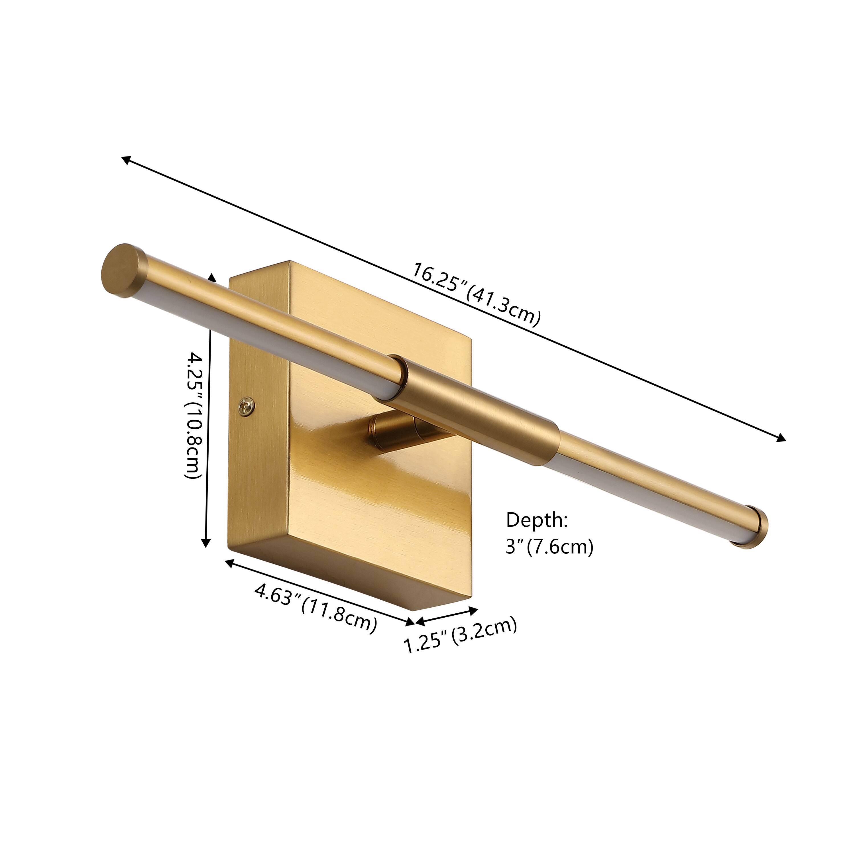 4.25" (10.8cm)  
16.25" (41.3cm)  
Depth: 3" (7.6cm)  
4.63" (11.8cm)  
1.25" (3.2cm)