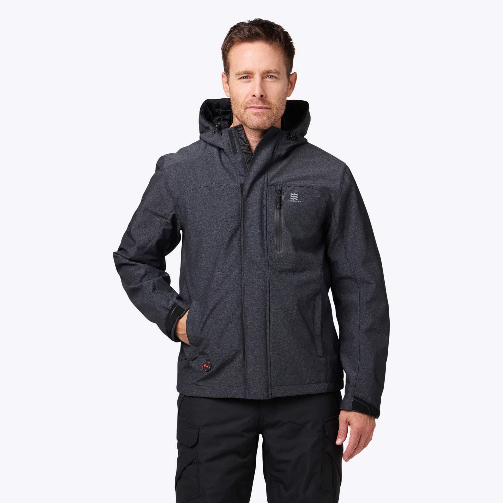 Mobile Warming - Men's Adventure Heated Jacket - Heather Grey price history on PriceWatchPro