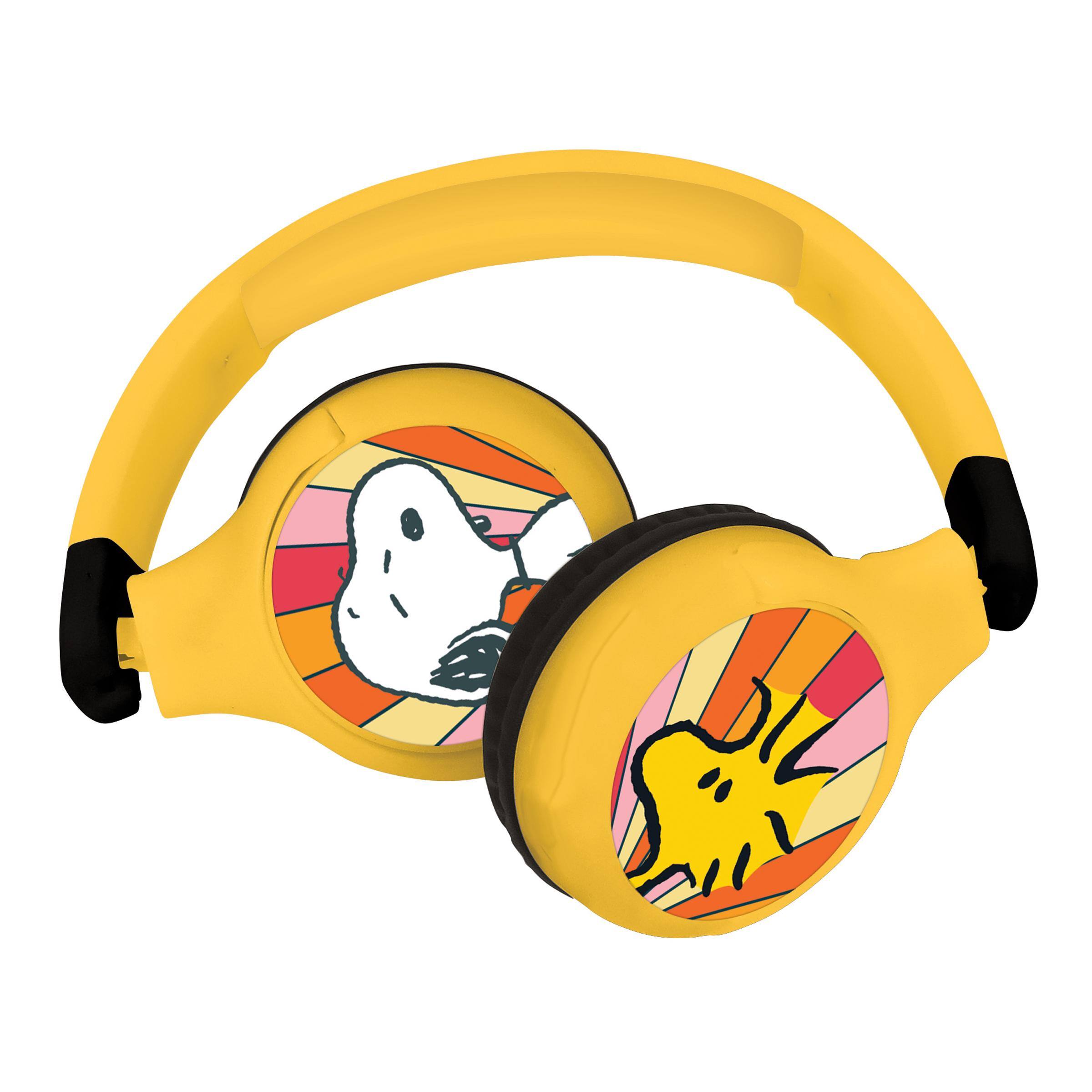 Alt View 10. Lexibook - 2 in 1 Bluetooth® and Wired comfort foldable Headphones with safe volume limitation and Snoopy Design.