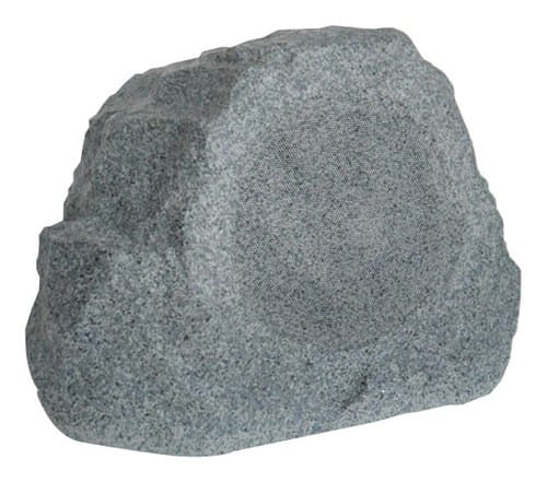 Front Standard. TruAudio - Elements Series 8" 2-Way Outdoor Rock Speaker (Each) - Gray.