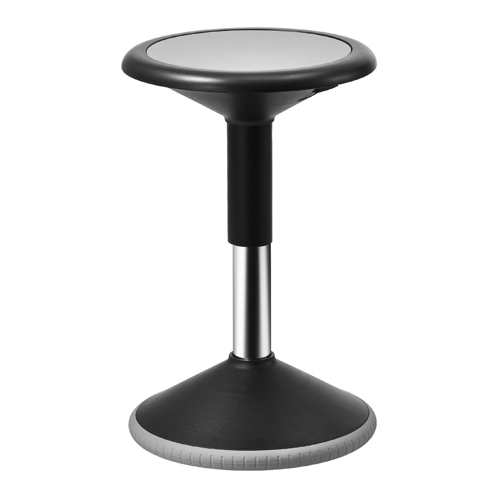 Alt View 5. VEVOR - Wobble Chair, Height-Adjustable (15.7-21.7") Active Chair, Flexible Seating Wobble Stool Made of PVC+ABS, Age 12-18 - Black.