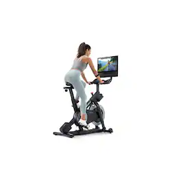 NordicTrack - X24 Bike with Pivoting 24" Touchscreen for a Best-In-Class Cycling Experience - Black