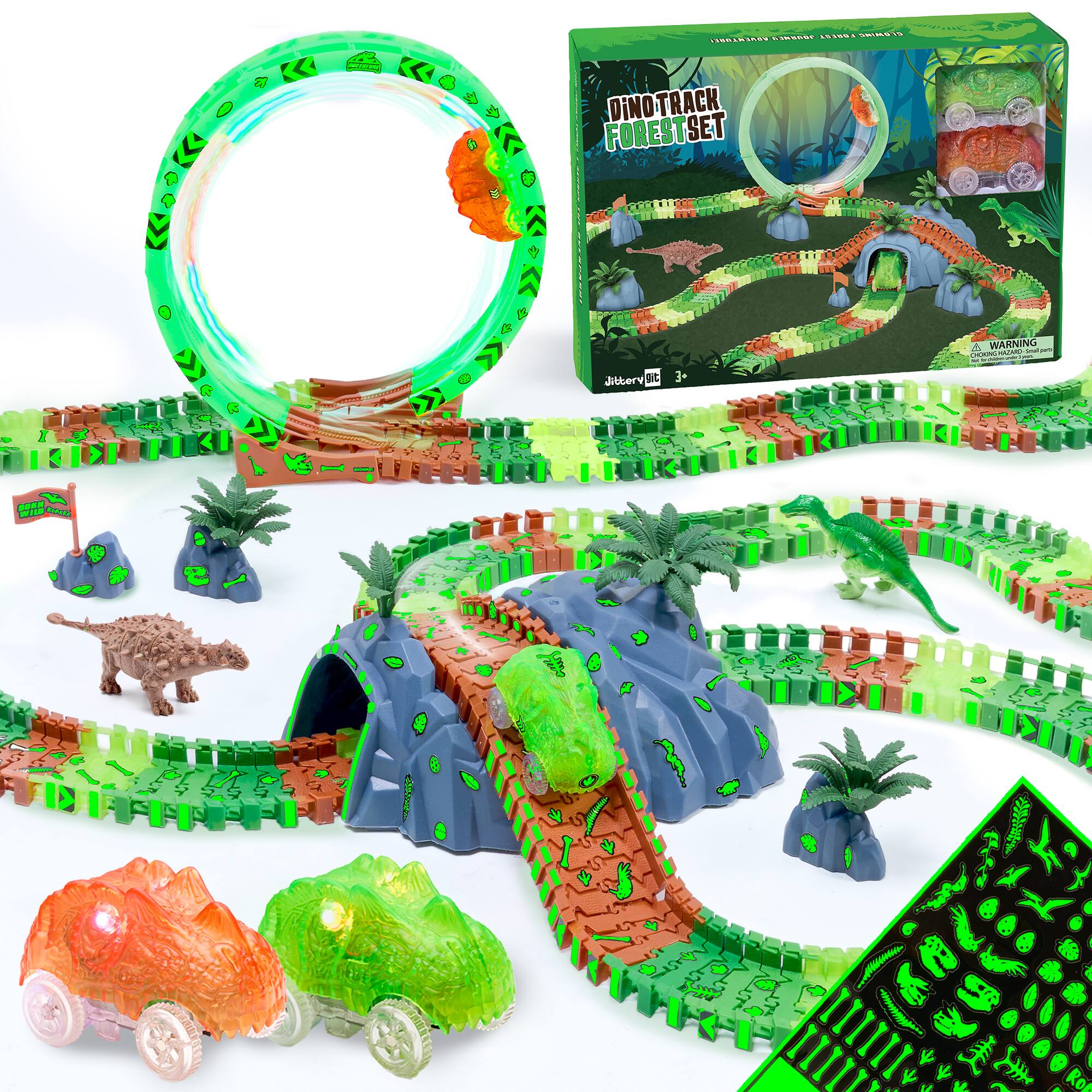 DinoTrack Forest Set  
1 Year  
Jitory  
3+  
WARNING