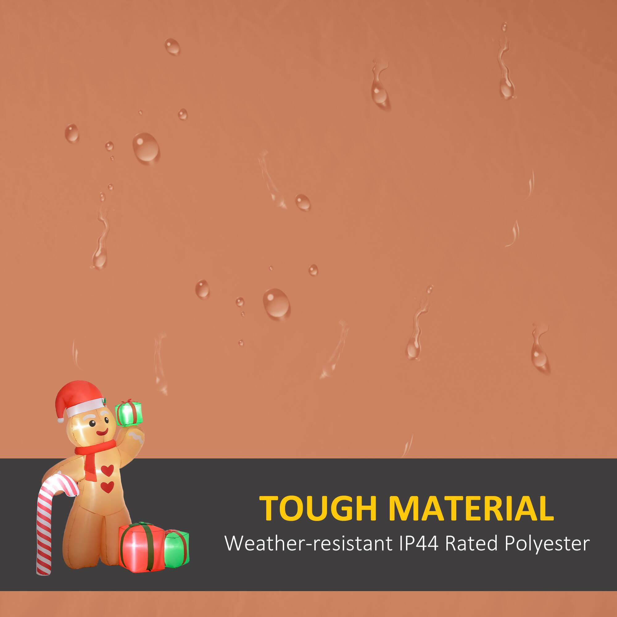 TOUGH MATERIAL Weather-resistant IP44 Rated Polyester