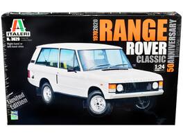 Skill 3 Model Kit Land Rover Range Rover Classic 50th Anniversary 1/24 Scale Model by Italeri - White