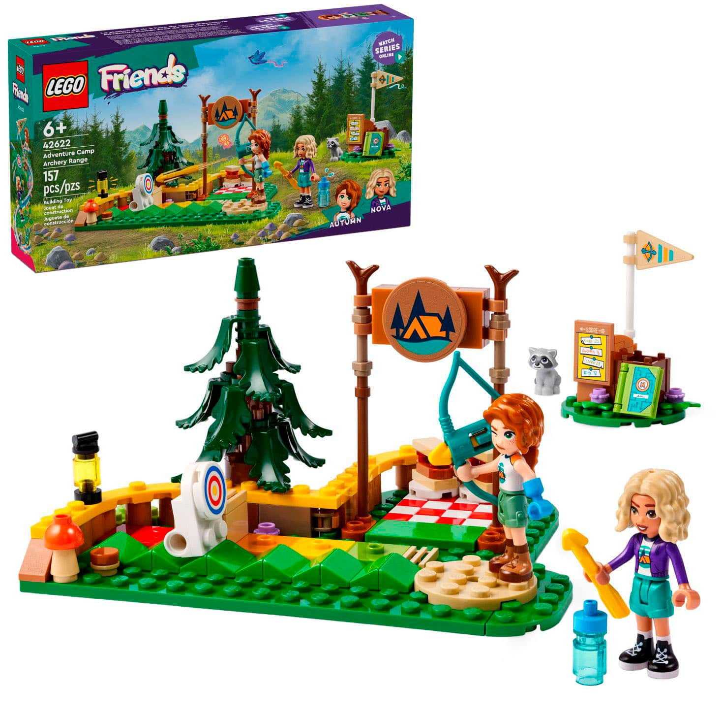 LEGO - Friends Adventure Camp Archery Range Toy with Mini Dolls 42622 - Front_Zoom