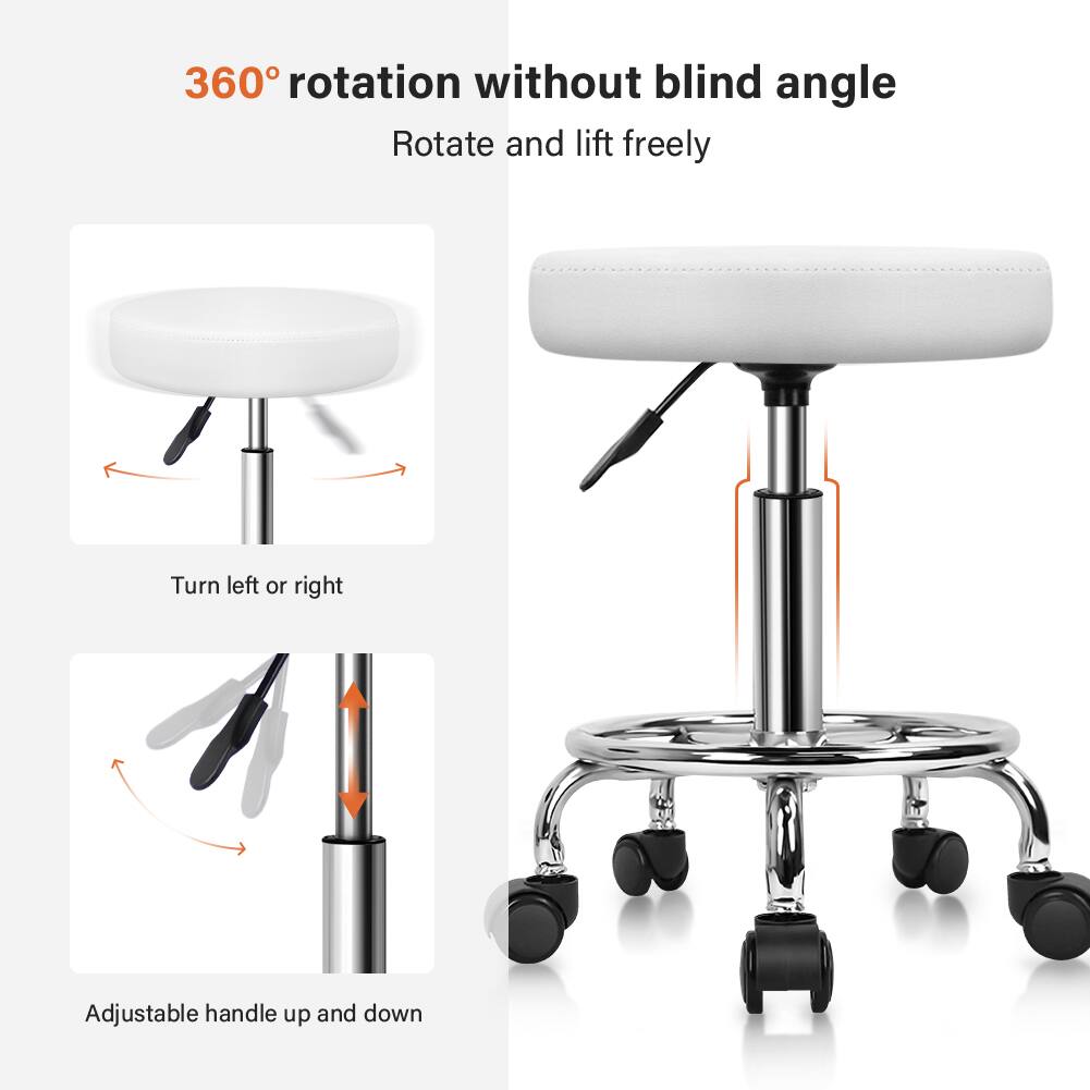 360° rotation without blind angle  
Rotate and lift freely  

Turn left or right  

Adjustable handle up and down