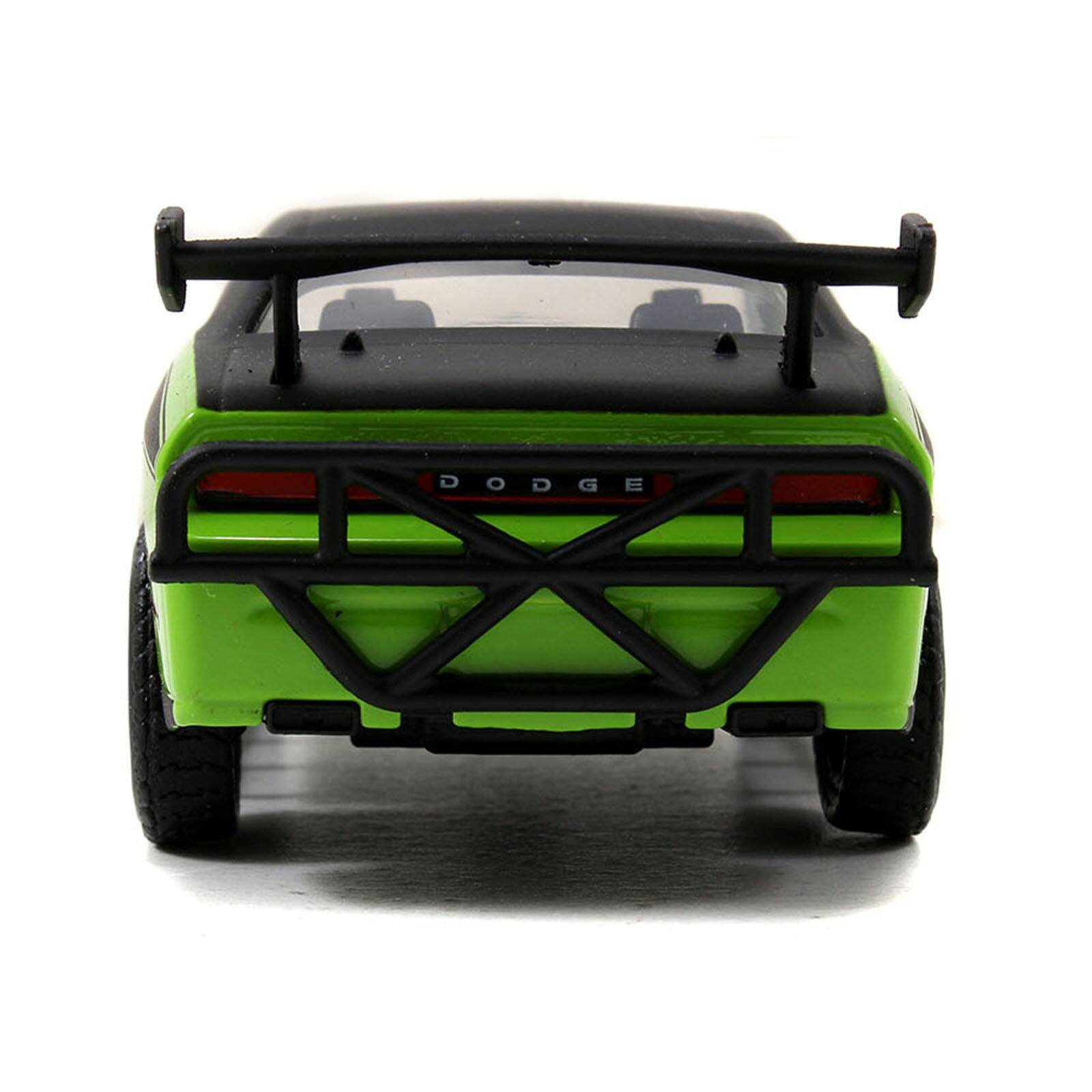 Alt View 3. Jada - Letty's Dodge Challenger SRT8 Green w/Matt Black Top & Hood "Fast & Furious 25th Anniversary" 1/32 Car Model by Jada.