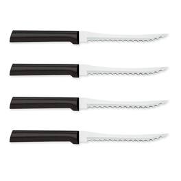 Rada - Cutlery 5-Inch Tomato Slicer Stainless Steel Serrated Blade, Set of 4, Handles - Silver
