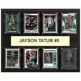 C&I Collectibles - Jayson Tatum Boston Celtics 12" x 15" Trading Card Plaque - Multicolor